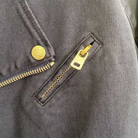 MCQ Alexander McQueen Navy Blue Biker Jacket - Picture 11 of 12